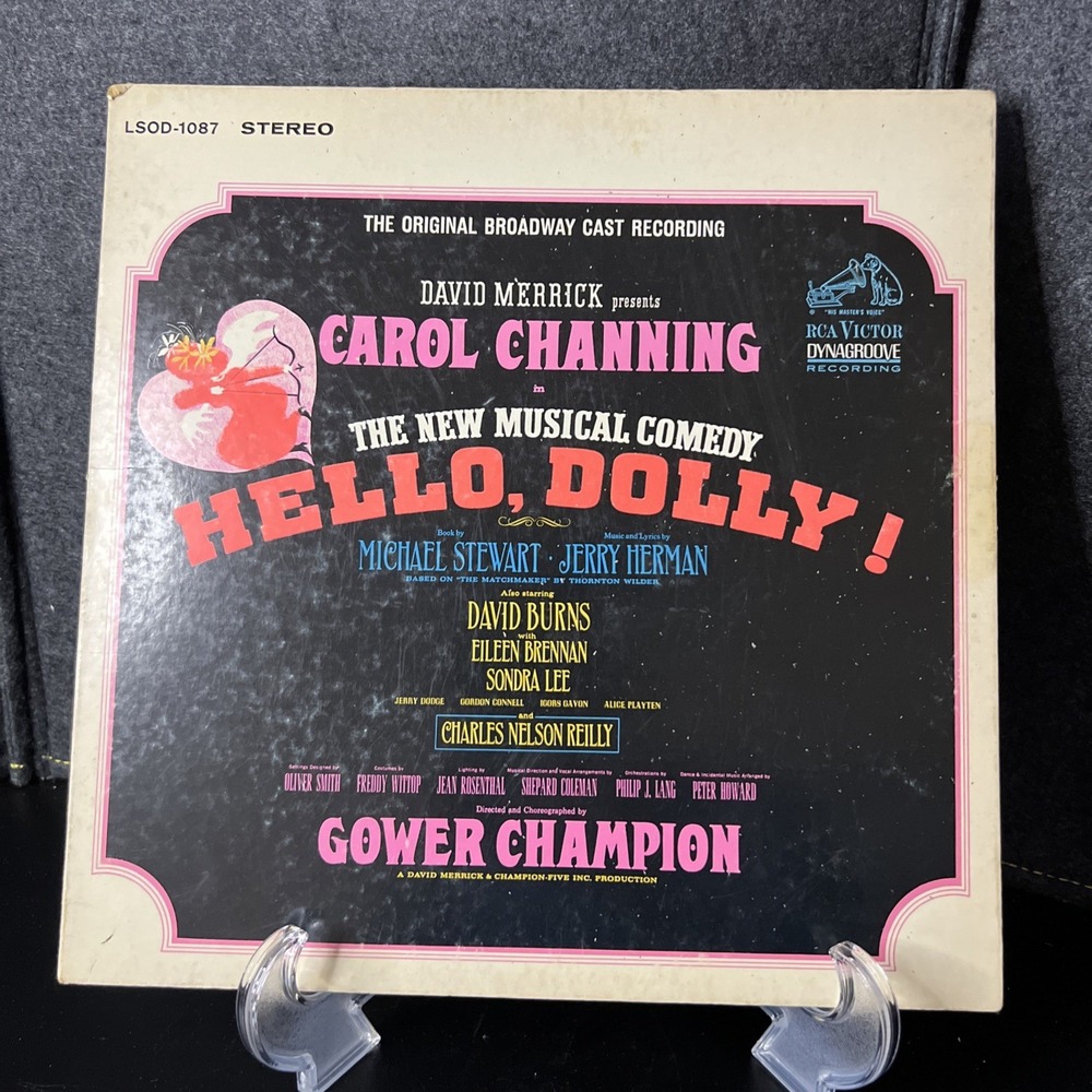 Hello Dolly LP Record Vinyl Carol‎ Channing Jerry Herman RCA Victor LOC-1087